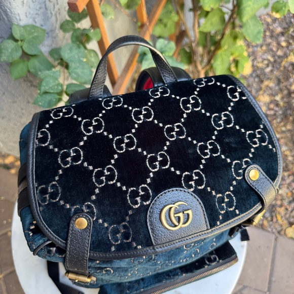 Gucci GG Marmont Velvet Backpack - Picture 3 of 15